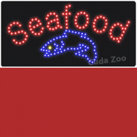 Affordable LED L8900 Seafood LED Sign, 12